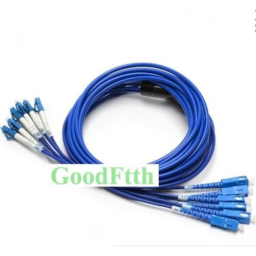 Fiber Armoured armored Patch Cord Cable SC-LC UPC LC/UPC-SC/UPC SM 6 Cores 10-50m