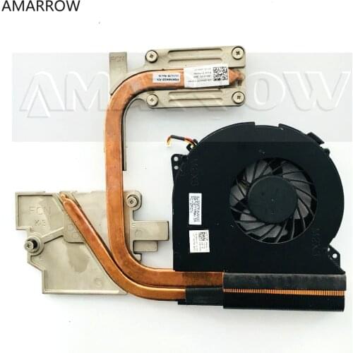 Original free shipping laptop heatsink cooling fan cpu cooler For DELL L702X CPU heatsink P6H7P 0P6H7P
