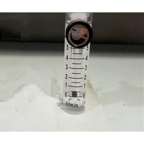 Air Oxygen gas flow meter flowmeter sensor counter caudalimetro flow indicator H=90mm LZQ-3 0-5LPM plastic with conectrator