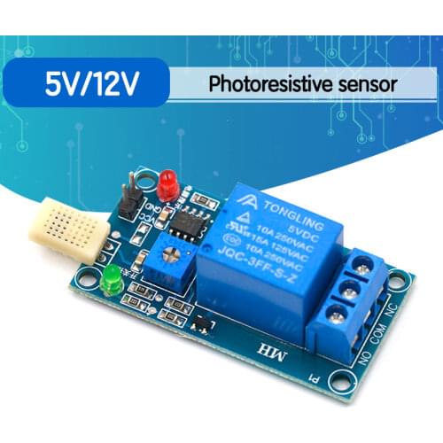 HR202 DC 5V 1 Channal 1CH Humidity Sensor Switch Relay Module Control Board Humidity Sensor Module for Arduino