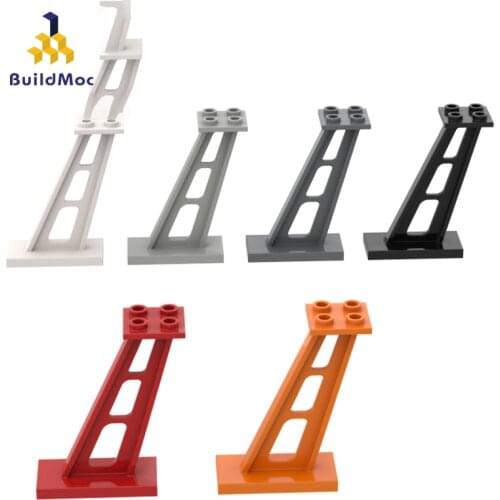 BuildMOC Assembles Particles 4476 2x4x5 inclined bracket For Building Blocks Parts DIY electric Educational gift Toys