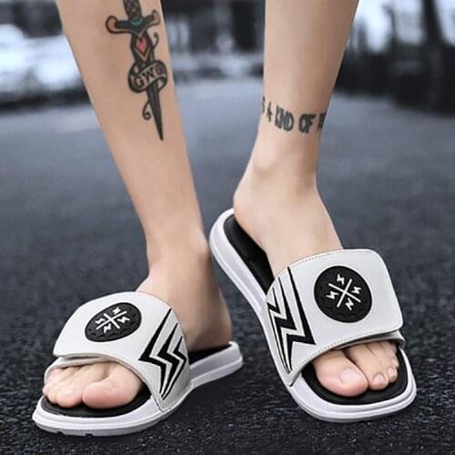 Slippers Mens 2021 New Summer Fashion Korean Flip-Flop Couple Outdoor Womens Beach Non-slip Sandals
