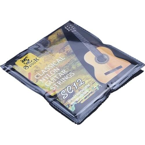 6pcs/set SC12 Guitar Strings Nylon Silver Plating Set Super Light for Acoustic Classic Guitar acoustic guitar strings
