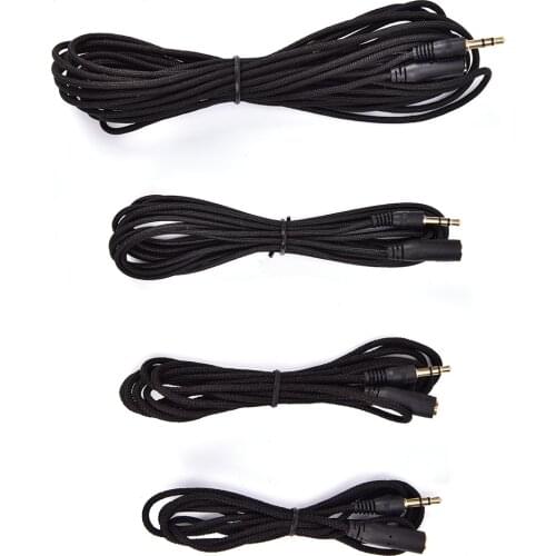 1.5M 2M 3M 5M Headphone Extension Cable 3.5 Mm Jack M / F Extension Cable For IPod MP3 PC MP4 MP5 Headphone Extension Cables