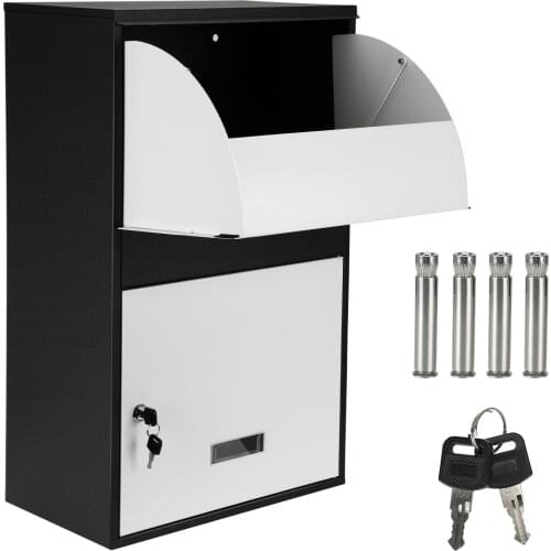 Parcel Box Letter Watertight Lockable Parcel Station Contactless With 2 Keys Damping Device For Incoming Deliveries 65*40*23cm