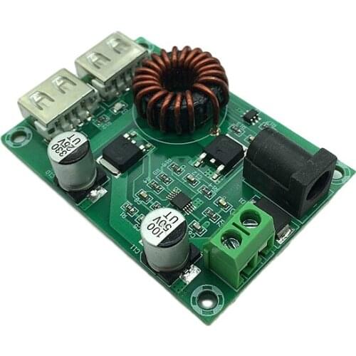XH-M224 dual USB output step-down module 5V6A voltage regulator module dual 5V3A rechargeable micro charging board