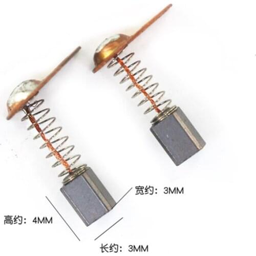 20pcs Electric Motor Carbon Brushes Replace For/Saeyang Series Dental Grinding Machine Micromotor Handpiece 3*3*4mm