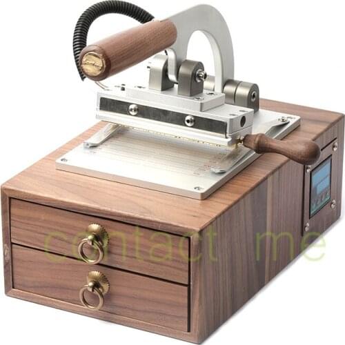 350℃ high temperature Brass version movable type copper mold logo trademark/PU handmade leather retrohot stamping machine