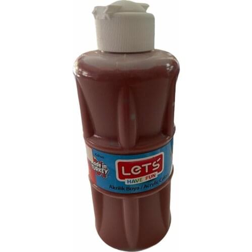 Lets Acrylic Paint Brown 250 Ml