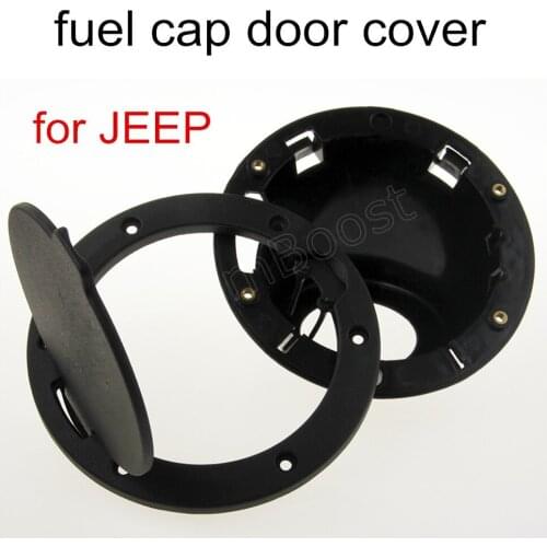 Free shipping Gas Fuel Tank Cap Filler Door Trims Exterior Covers Stainless Metal For Jeep Wrangler 07-15 car stying