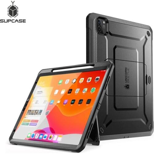 For iPad Pro 12.9 Case (2020) SUPCASE UB Pro Support Apple Pencil Charging with Built-in Screen Protector Full-Body Rugged Cover