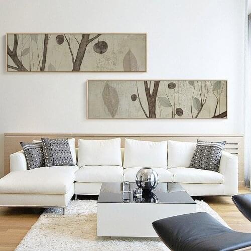 Elegant Poetry Modern Nordic style Yellow And Green Leaf forest porch home Decorative Pictures Canvas Wall Art Posters Unframed