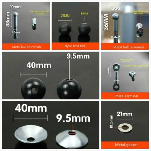 Gym Steel Wire Joints Fitness Equipment Accessories Anaerobic Practice Metal Limitation Ball Hollow Screw Terminal