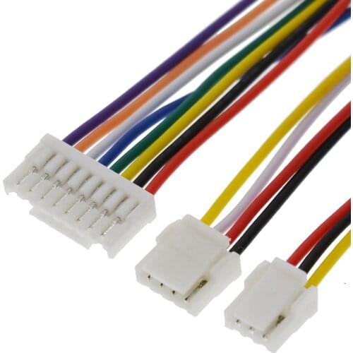 JST GH 1.25 2P 3P 4P 5P 6PIN Male Plug Connector With Wire Cables 150mm Single Connector 28AWG