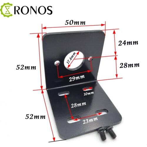 775 7 Series Motor Bracket Support Motor Fixed Base L Shaped Aluminum Metal For DIY Toy Model Mounting Bracket