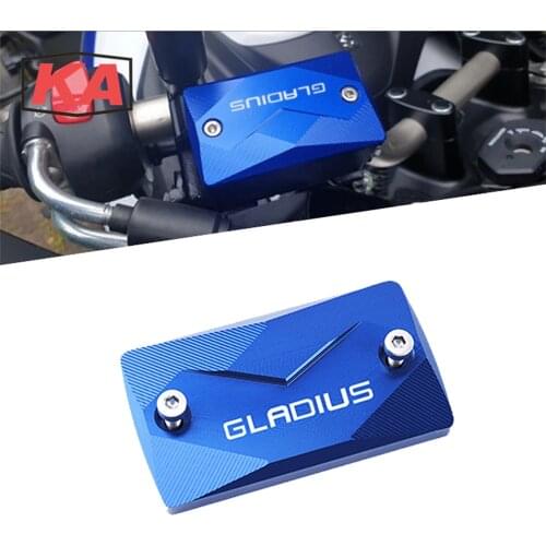 For Suzuki SFV 650 SFV650 GLADIUS 2009-2017 2019 2018 Motorcycle CNC Front Brake Fluid Reservoir Cover Cap With Logo GLADIUS