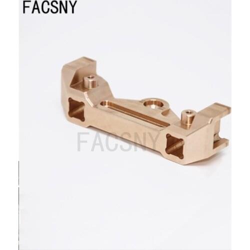Brass Front Bumper Mount Beam Stand for 1/10 RC Crawler YK4103 YK4102 YK4082 Metal Counterweight Upgrade Parts