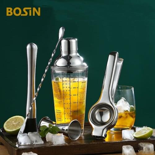 Edelstahl Cocktail Shaker Mixer Wein Martini Set Boston Shaker Für Bartender Trinken Partei Bar Werkzeuge Hause Trinken