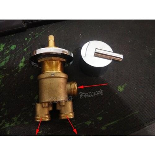 1 in 2 out bathtub valve set , bathroom separator for tap and sprinkler , shower room faucet switch