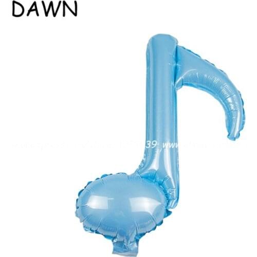 25pcs/lot Pearl Blue/Pink Music NOTES balloons birthday party supplies inflatable globos wedding decorations helium ball