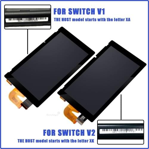 Original New For Nintend Switch NS V1 V2 Console Lcd Display With Touch Screen Full Assembly Digitizer Replacement Repair Parts