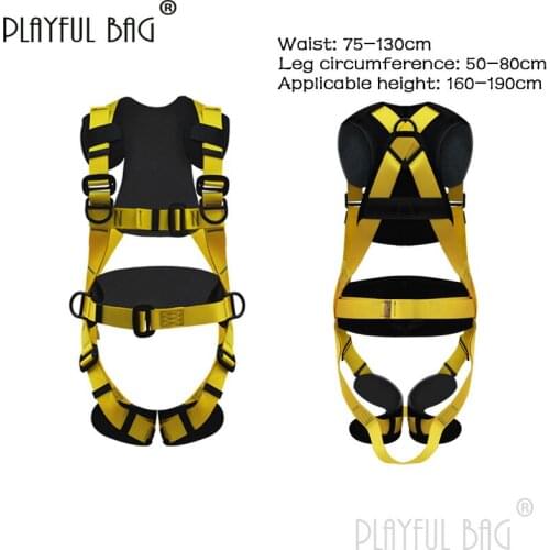 PB Playful bag Full body five point Safety Belt Waist cover Outdoor high work safety belt Electric construction protection ZL74
