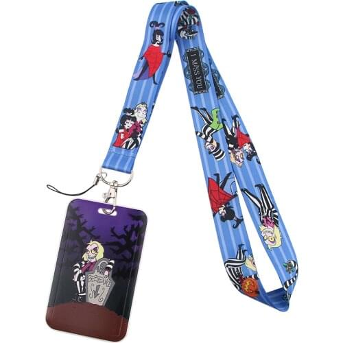 PF243 Dongmanli Horror Movie Anime Neck Straps lanyard Car Keychain ID Card Pass Gym Mobile Phone Key Ring Badge Holder Jewelry
