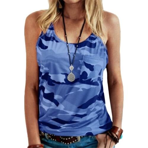 Size 5XL size 4XL 3XL oversized womens wear summer 2021 new casual sleeveless camouflage printed T-shirt vest womens top