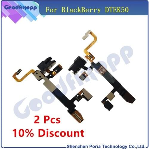 1 Pcs Cable For For BlackBerry DTEK50 Power + Audio Jack Headphone Earphone Flex Cable Replacement Parts DTEK50 Cable