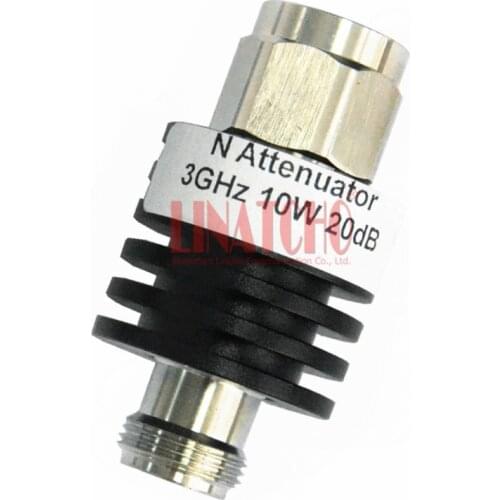 10W coaxial DC 0-3GHz n male to n female rf 20db attenuator