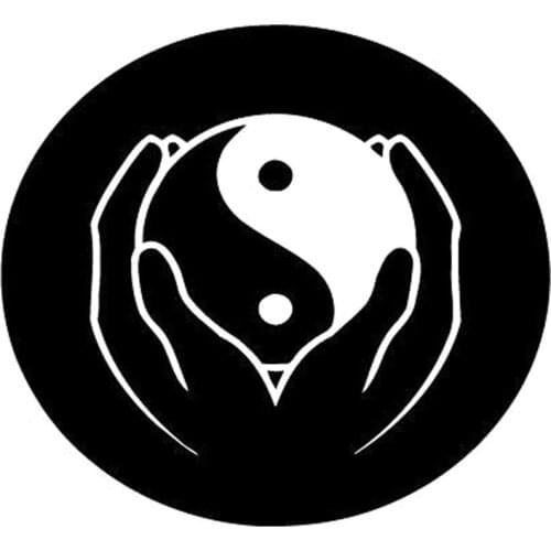 16.2cm*14.8cm Yin Yang Zen Car Sticker Decoration Car-Styling Decal