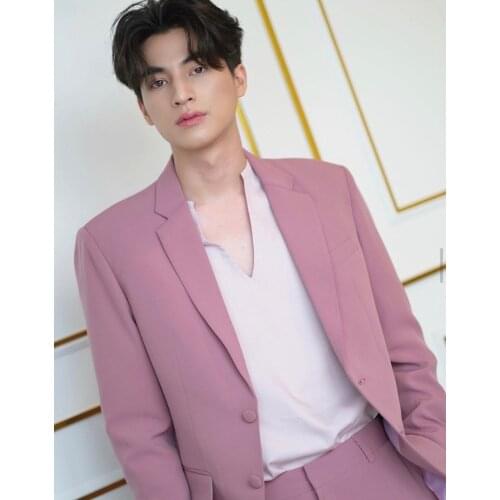 2021 Fashion Notch Lapel Men Suits Costume Homme Wedding Groom Tuxedos Terno Masculino Slim Fit 2 Pcs Prom Blazer Jacket+Pant