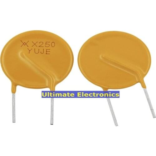 30pcs PTC Resettable fuse RXEF250 72V 2.5A RF72-250