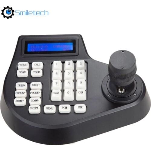 3D Axis joystick keyboard AHD TVI CVI analog speed dome PTZ Controller RS485 Pelco-D/P display for surveillance camera