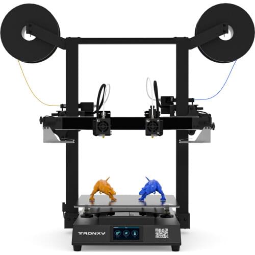 Tronxy GEMINI S IDEX 3D Printer Multicolor 2 color 2 Head Independent Dual Extruder Large FDM 3D Printing Machine