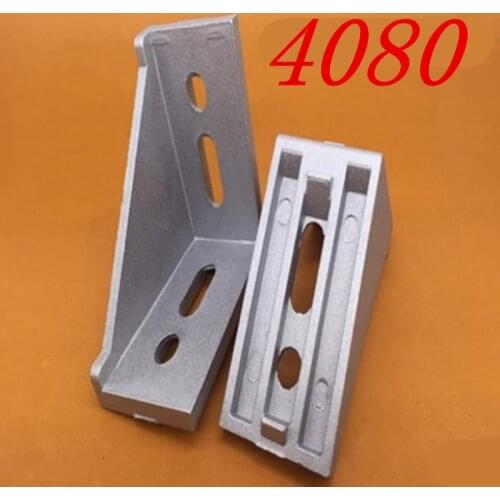 5pcs 4080 corner fitting angle aluminum 40 x 80 connector bracket fastener match 40 industrial aluminum profile