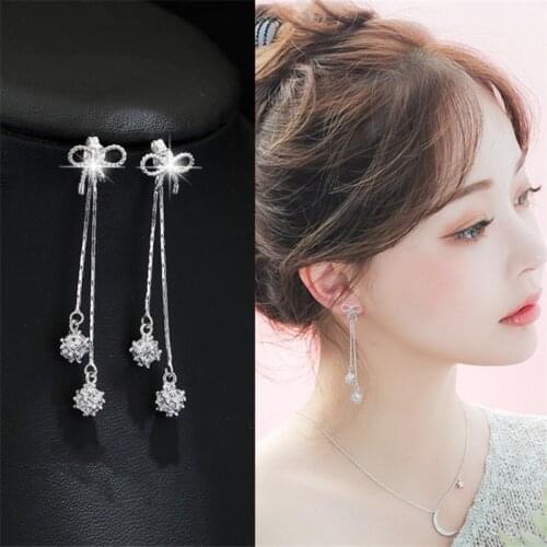 Earrings woman butterfly zirconia stone drop earrings luxury brand bts women fashion jewelry free shipping