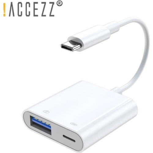 !ACCEZZ USB Type C OTG Adapter USB 3.0 SD TF USB Connection Memory Card Reader Data Sync Converter For Macbook Huawei Samsung