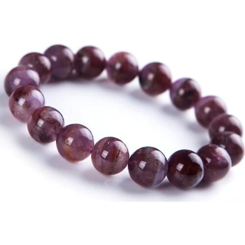 Free Shipping 100% Natural Canada Auralite 23 Crystal Round Beads Bracelet 13mm AAA