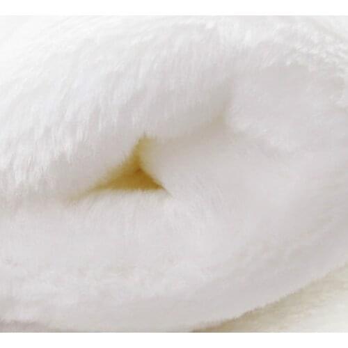 Buulqo Anti-pilling Short Plush fabric for baby blanket toy material DIY wedding cape home decoration plush fabric 50*165cm