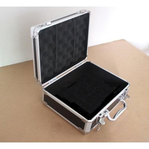 Aluminum Alloy Toolbox Password Box display Case Instrument Box Suitcase Storage Bag With Pre-Cut Foam