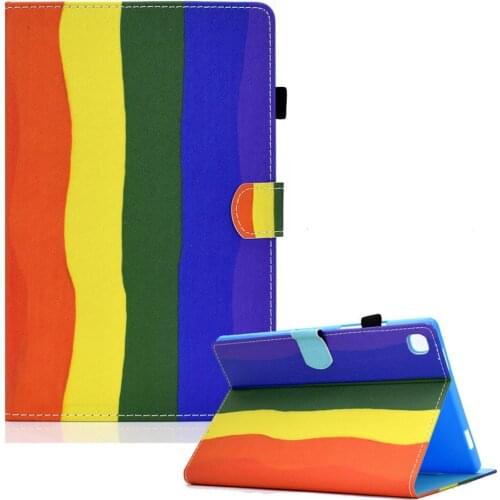 Case for Samsung Galaxy Tab S6 Lite 10.4 2020 P610 P615 Automatic Sleep/Wake Up Flip Back Stand Shockproof Printed Tablet Cover