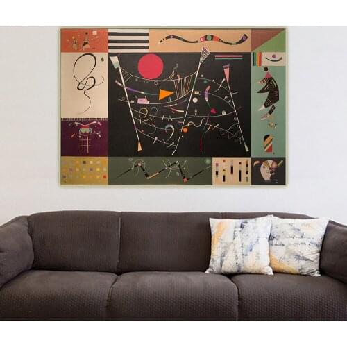 Citon Wassily Kandinsky《The Whole》Abstract Canvas Art Oil Painting Artwork Poster Picture Background Wall Decor Home Decoration