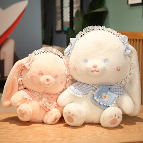 23/30/40CM Cute Rabbit Plush Toys Lolita Bunny Stuffed &Plush Animal Baby Toys Doll Baby Accompany Sleep Toy Gifts For Kids