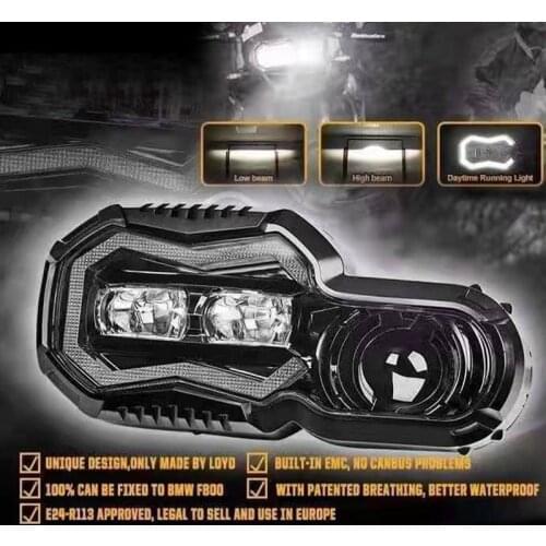Motorcycle Lights Headlight For BMW F800GS F800R F700GS F650GS Adventure Motorcycles Complete LED Projector Headlight Assembly