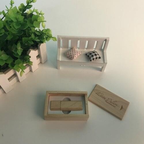 Beauty Maple Stick Usb 2.0 Flash Memory Pen Drive Stick with maple box (over 15 Pcs Custom Logo Free)