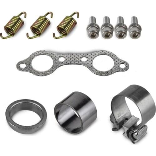 X7AE Exhuast Muffler Kit Clamp Spring Gasket For RZR S 800 EFI INTL 2013-2014