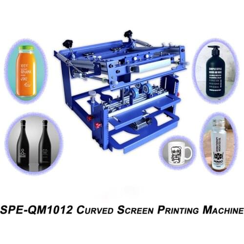 Class E Small Curved surface Silk screen screen printing Manual printing bottle cup 006595