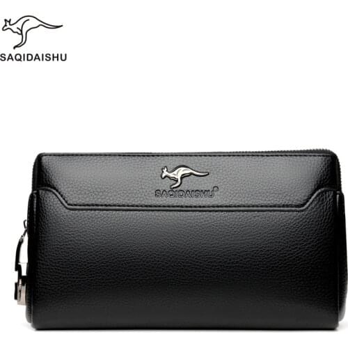 Men coded lock long wallet male business safty lock Clutch microfiber synthetic leather casual purse fashion soft handbag