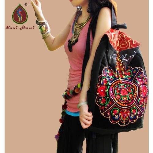 Naxi.Hani Women's Black Backpacks